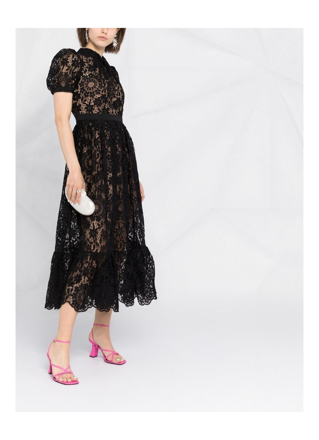 Guipure Lace Midi Dress – Be Concept Store